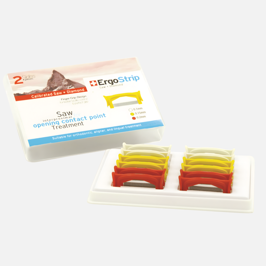 Dentasonic IPR ErgoSaw 2-Sided Manual IPR Strips for Dental Use